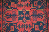 Khal Mohammadi Afghan Rug – Garnet Emblem