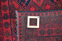 Khal Mohammadi Afghan Rug – Garnet Emblem