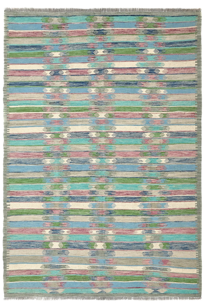 Kilim Afghan Rug – Desert Horizon
