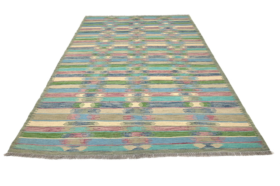 Kilim Afghan Rug – Desert Horizon