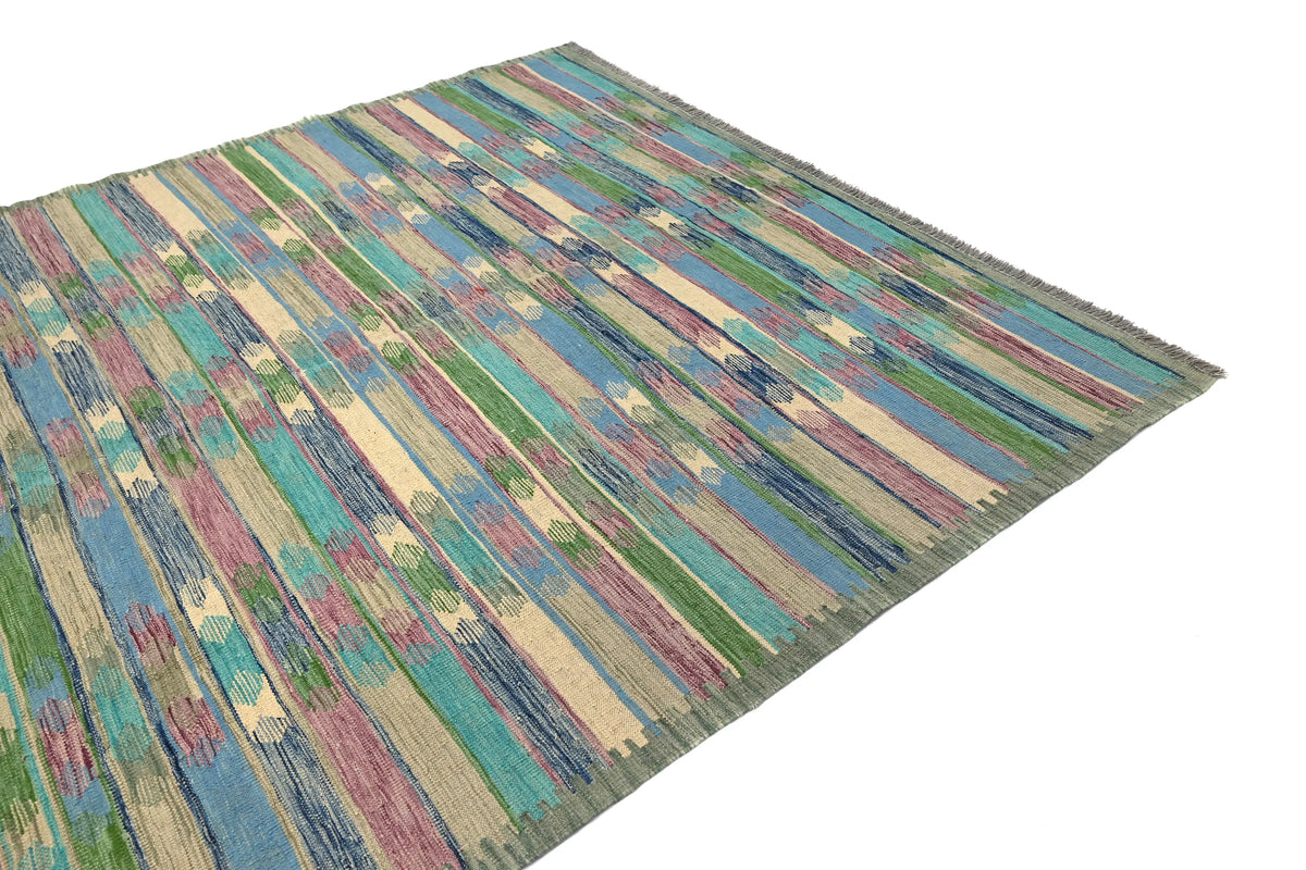 Kilim Afghan Rug – Desert Horizon