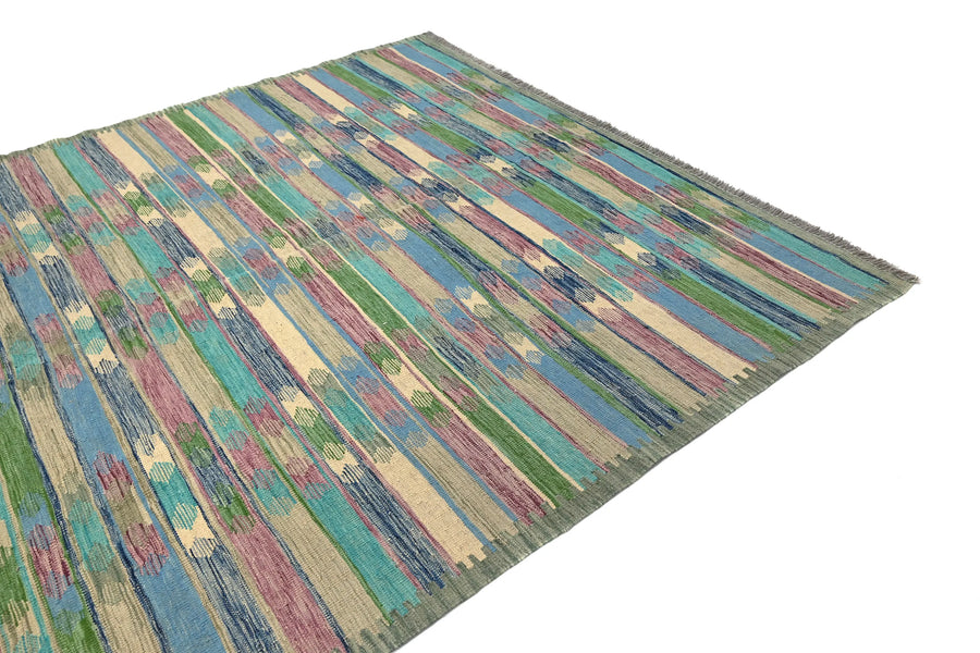Kilim Afghan Rug – Desert Horizon