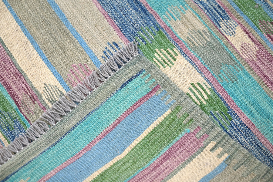 Kilim Afghan Rug – Desert Horizon