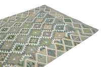 Maimana Kilim Afghan Rug – Pastel Diamond