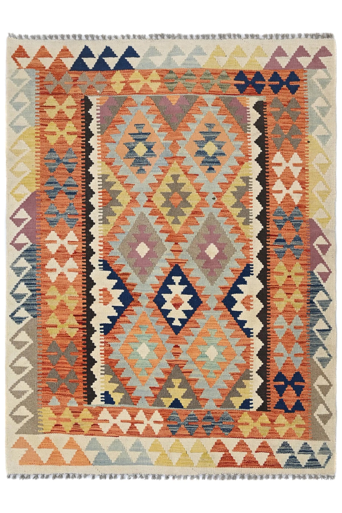 Maimana Kilim Afghan Rug – Tribal Chevron