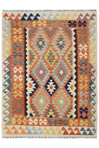 Maimana Kilim Afghan Rug – Tribal Chevron