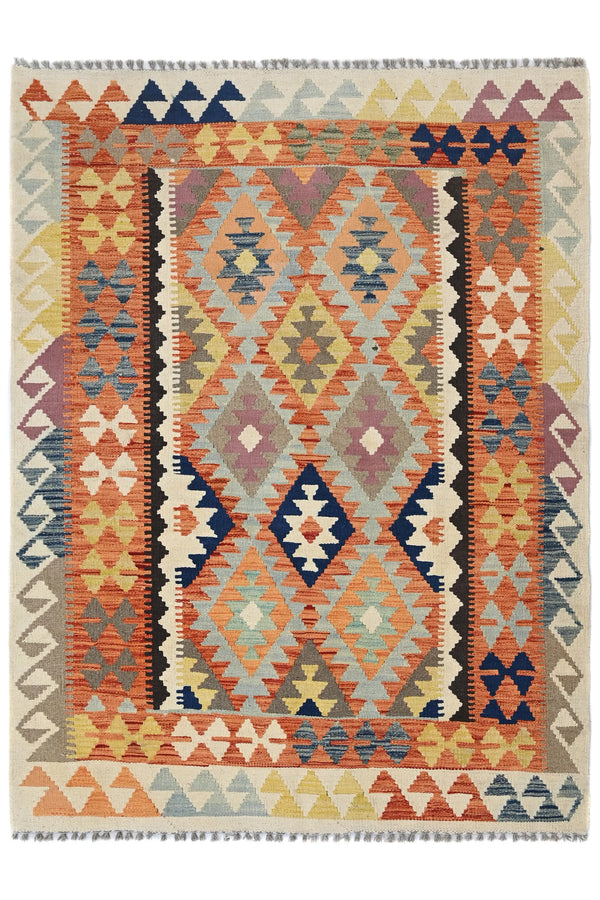 Maimana Kilim Afghan Rug – Tribal Chevron