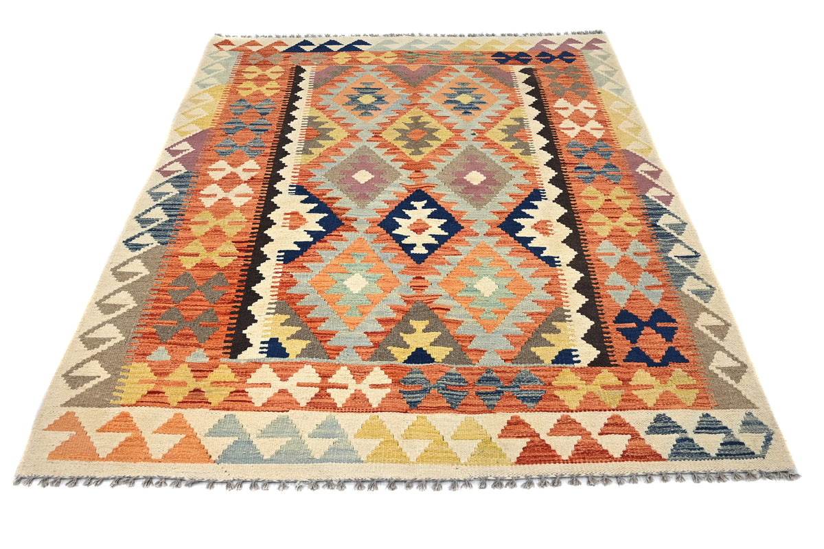 Maimana Kilim Afghan Rug – Tribal Chevron