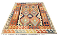 Maimana Kilim Afghan Rug – Tribal Chevron