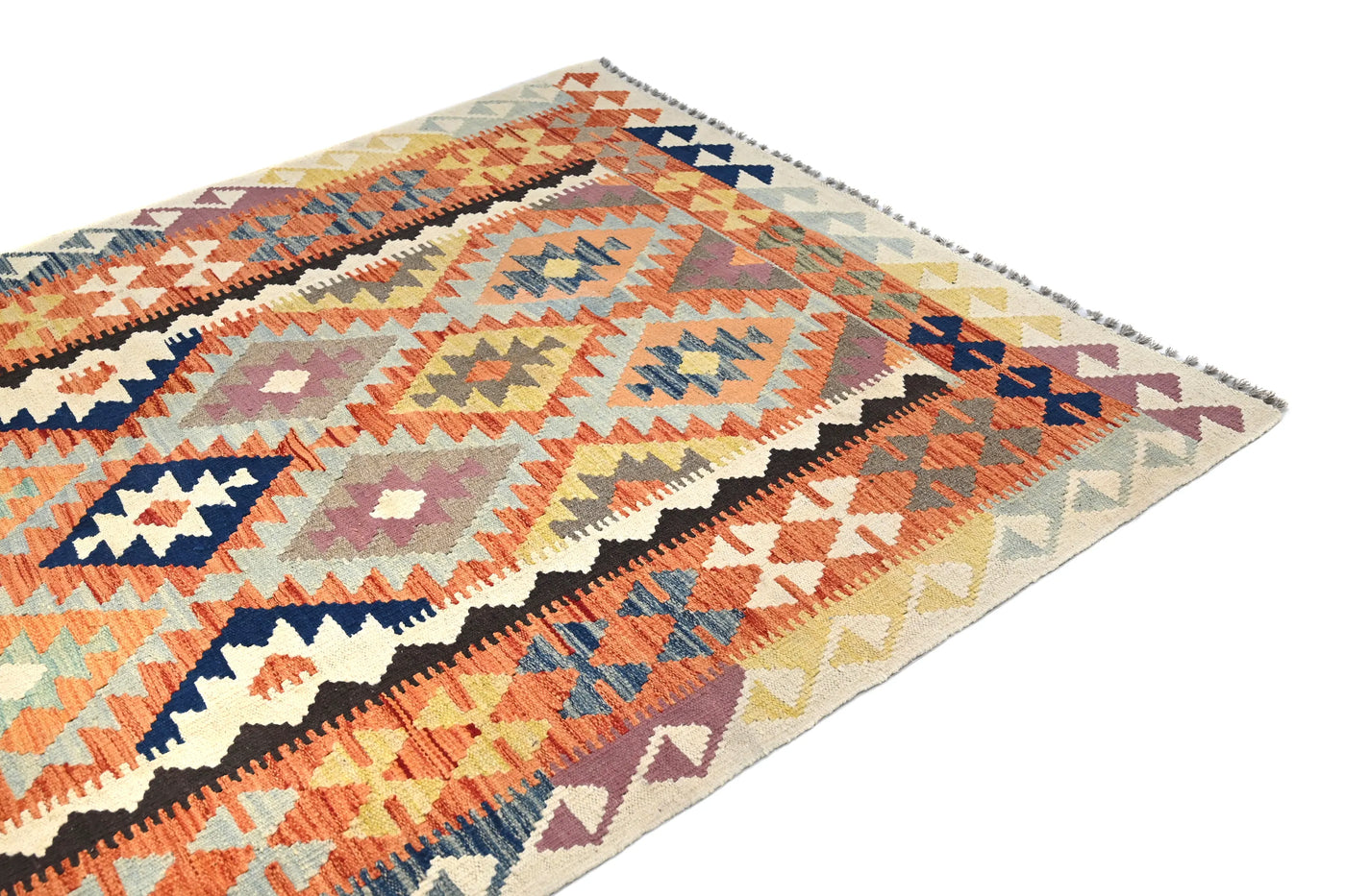 Maimana Kilim Afghan Rug – Tribal Chevron
