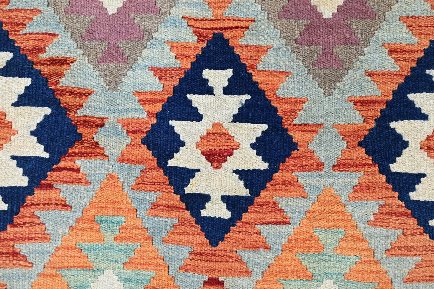 Maimana Kilim Afghan Rug – Tribal Chevron