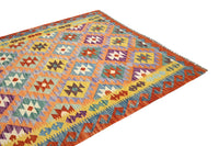 Maimana Kilim Afghan Rug – Amber Medallion