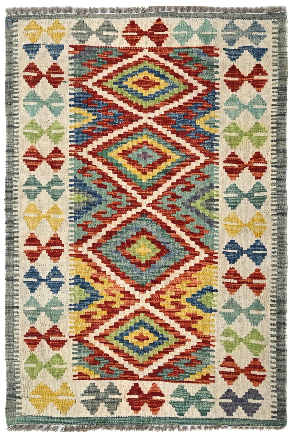 Maimana Kilim Afghan Rug – Amber Stack