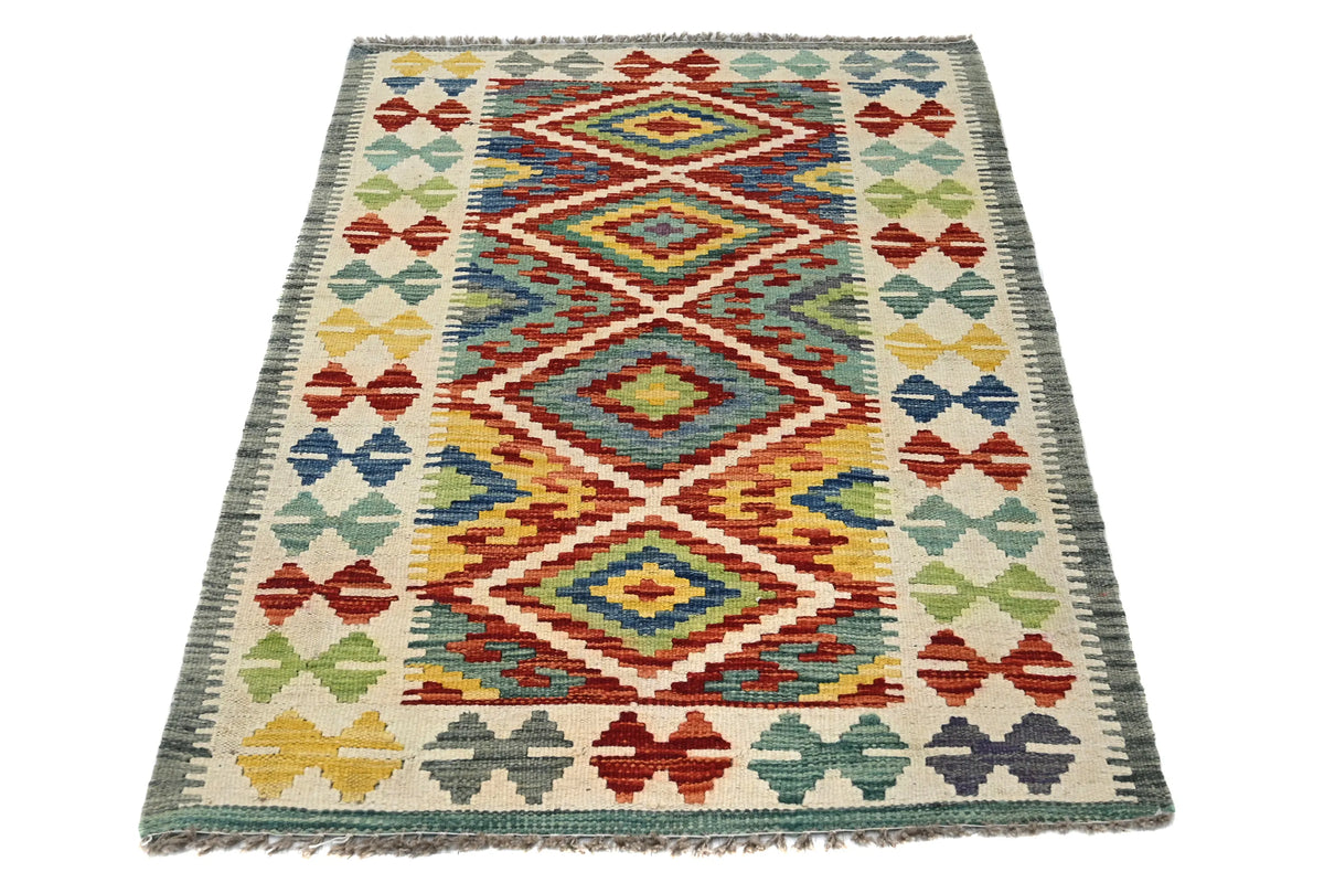 Maimana Kilim Afghan Rug – Amber Stack