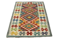Maimana Kilim Afghan Rug – Amber Stack