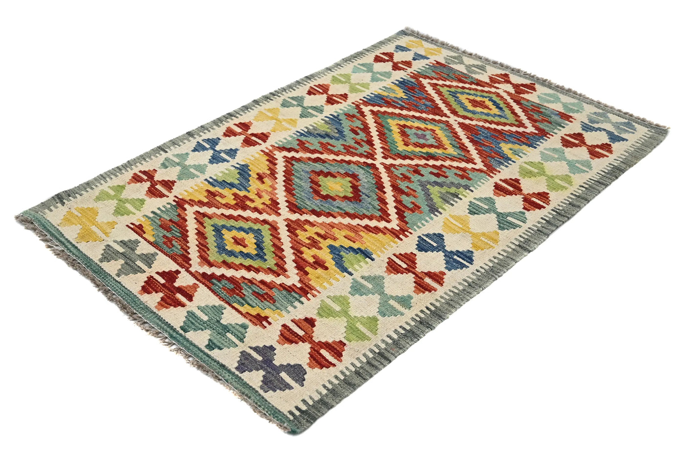 Maimana Kilim Afghan Rug – Amber Stack