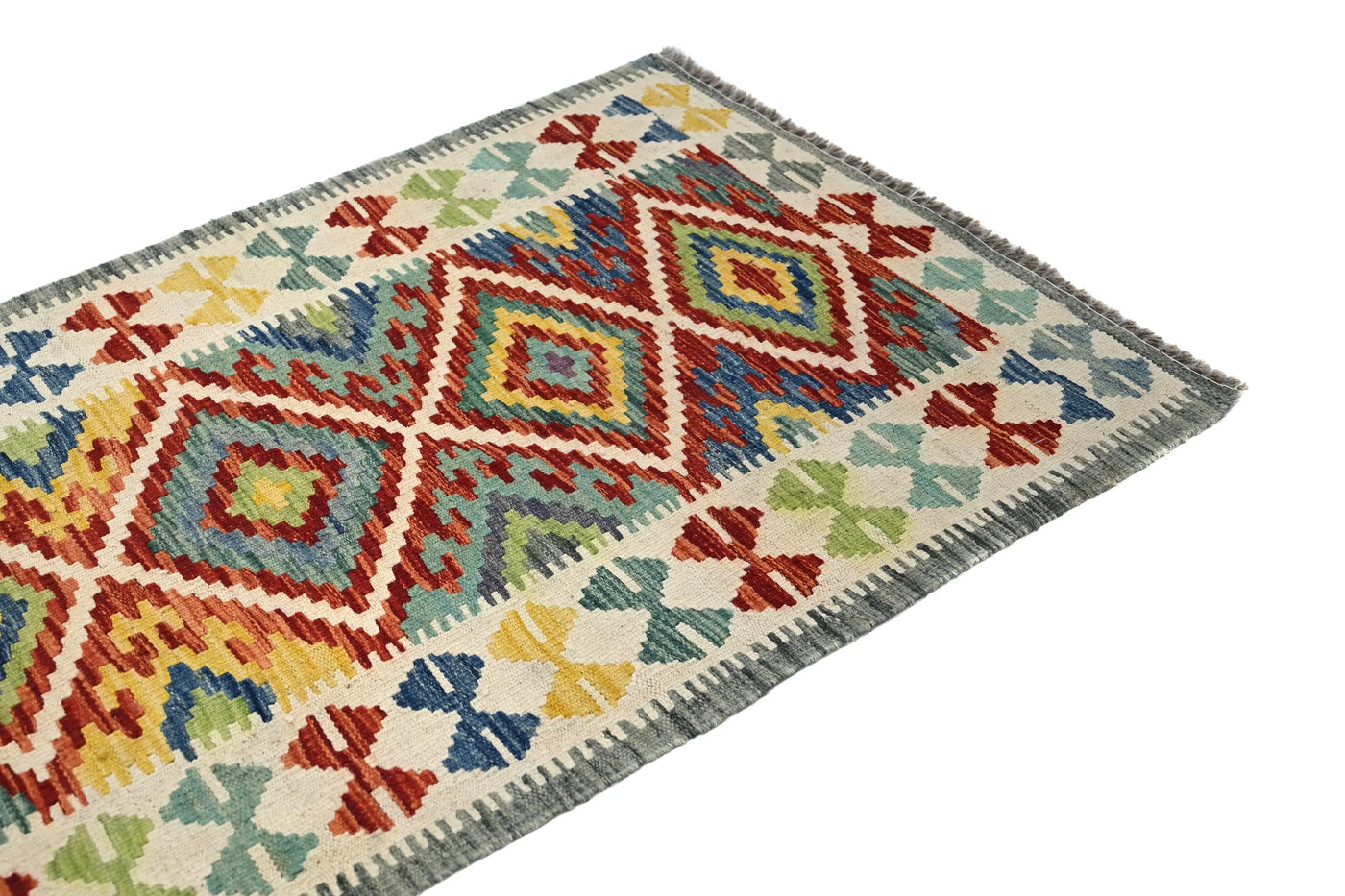 Maimana Kilim Afghan Rug – Amber Stack