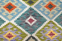 Maimana Kilim Afghan Rug – Apricot Diamond