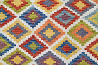 Maimana Kilim Afghan Rug – Desert Mosaic