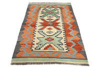 Maimana Kilim Afghan Rug – Copper Stack