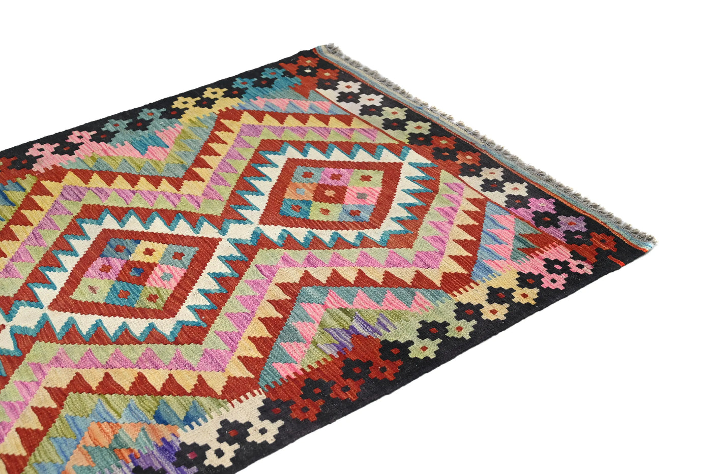 Maimana Kilim Afghan Rug – Canyon Mirage