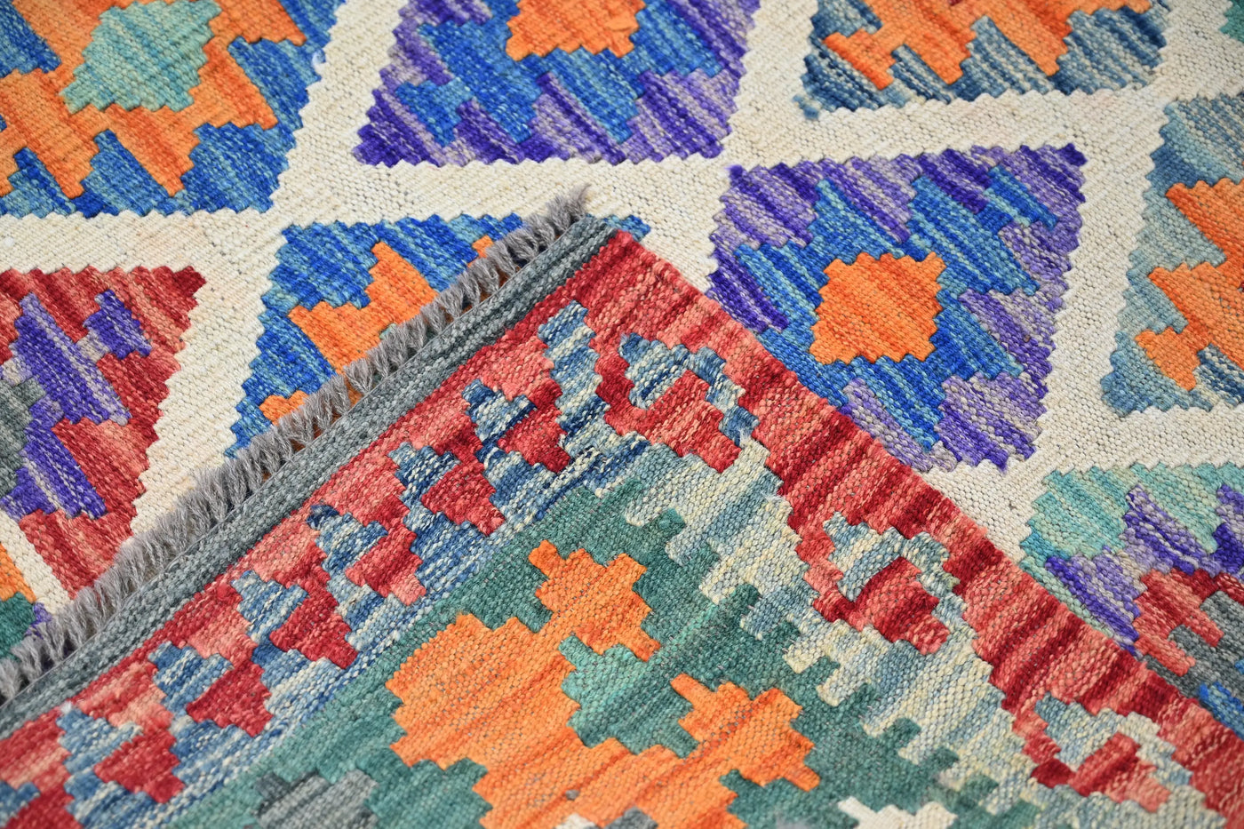 Maimana Kilim Afghan Rug – Jade Legacy