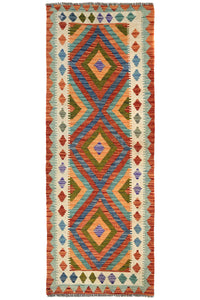 Maimana Kilim Afghan Rug – Earthy Rhythm
