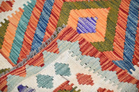Maimana Kilim Afghan Rug – Earthy Rhythm