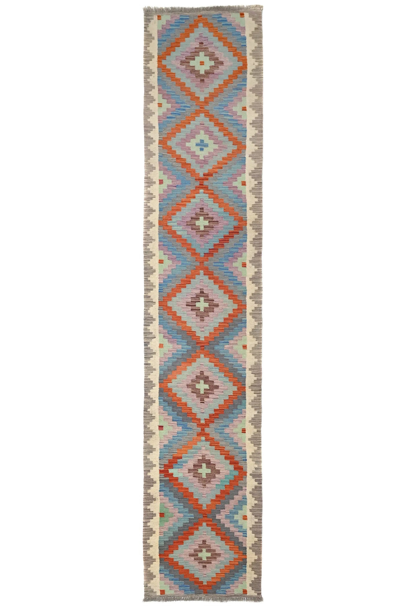 Maimana Kilim Afghan Runner Rug – Lavender Path