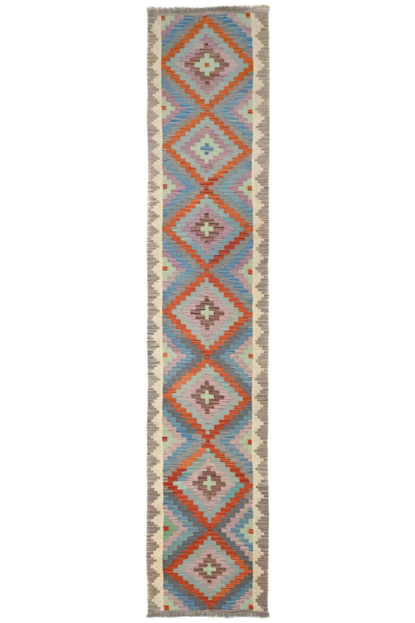 Maimana Kilim Afghan Rug – Lavender Path