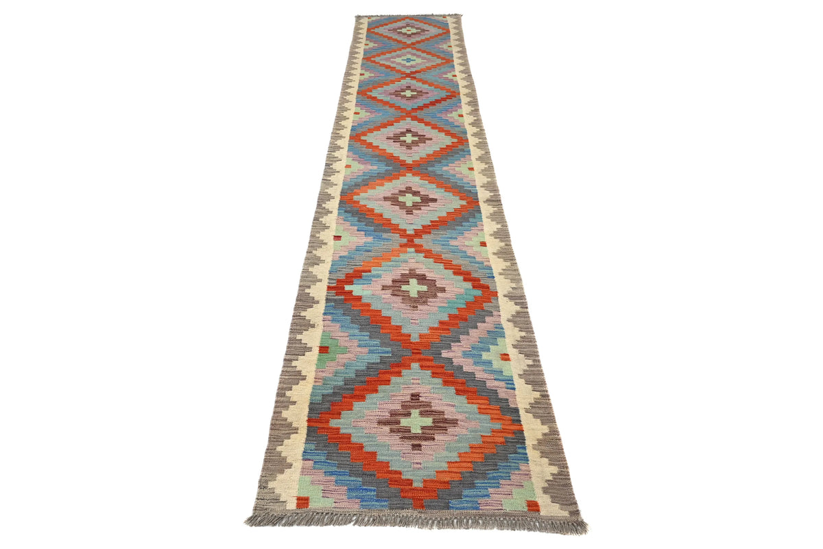 Maimana Kilim Afghan Runner Rug – Lavender Path