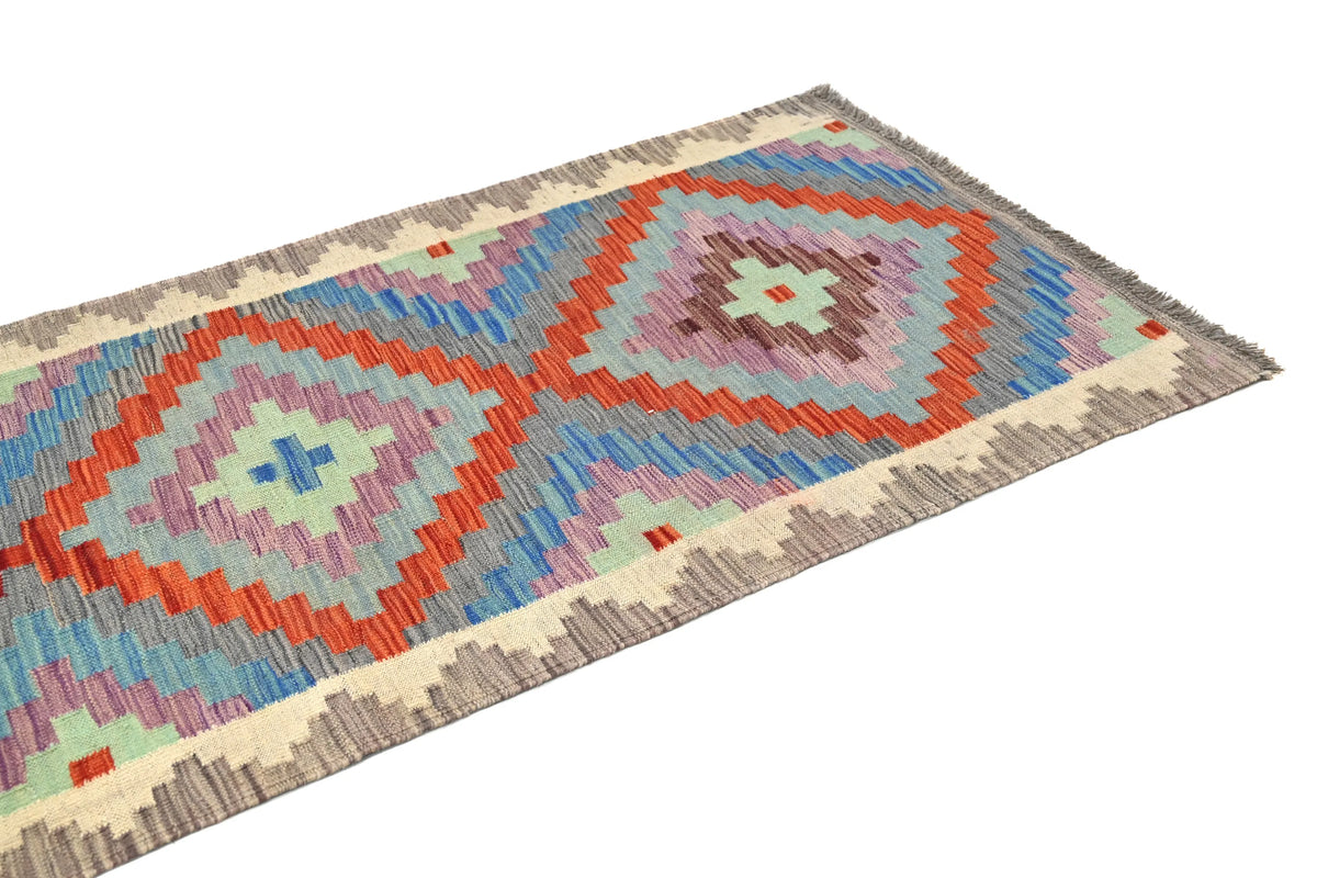 Maimana Kilim Afghan Runner Rug – Lavender Path