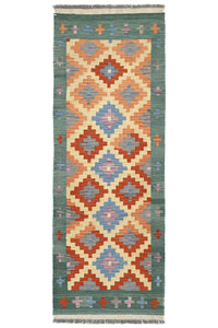 Maimana Kilim Afghan Rug – Sage Bloom