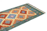 Maimana Kilim Afghan Rug – Sage Bloom