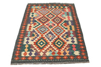 Maimana Kilim Afghan Rug – Desert Echo
