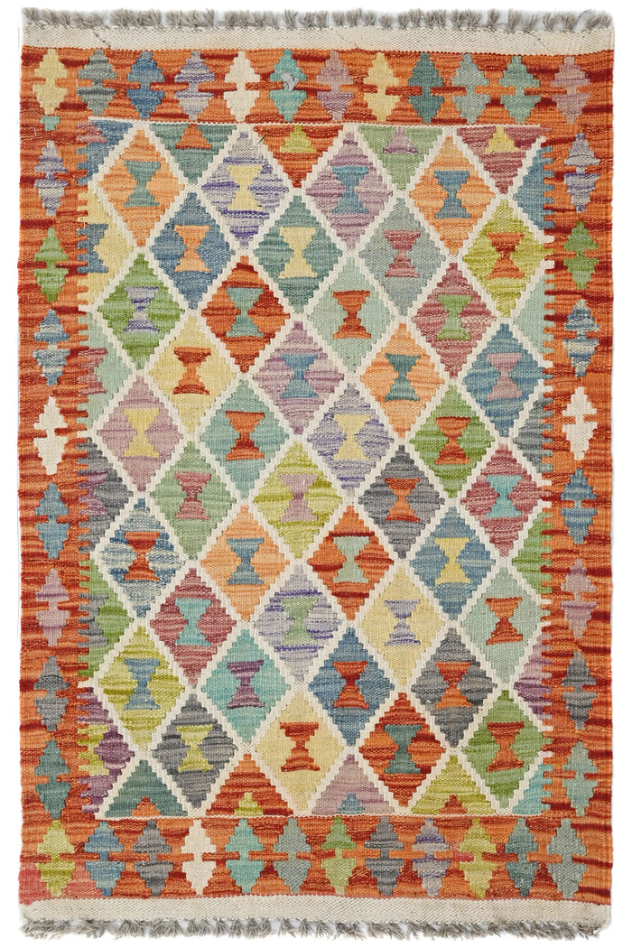 Maimana Kilim Afghan Rug – Amber Canvas