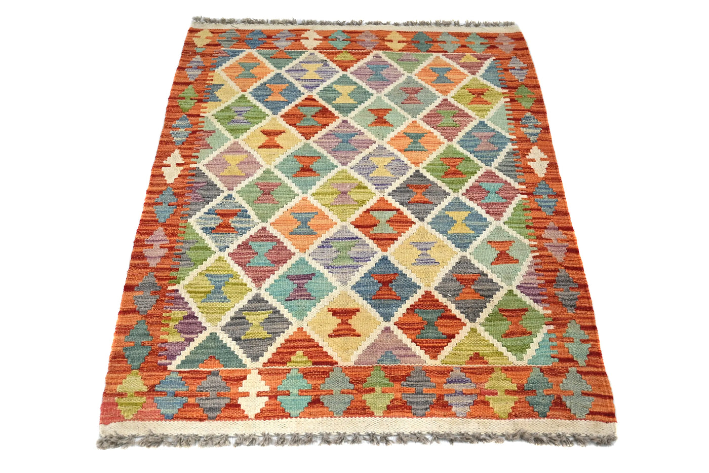 Maimana Kilim Afghan Rug – Amber Canvas