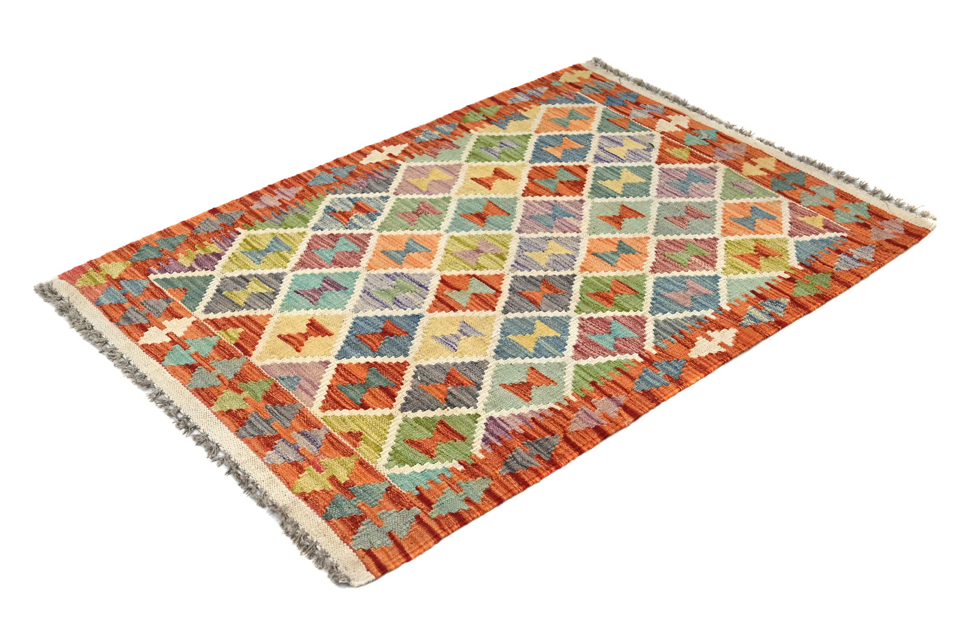 Maimana Kilim Afghan Rug – Amber Canvas