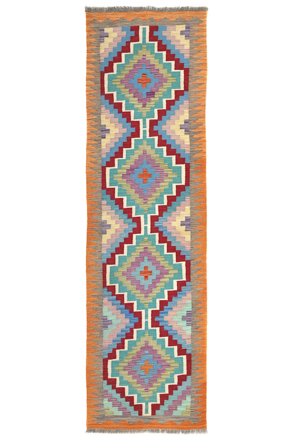 Maimana Kilim Afghan Rug – Verdant Spire
