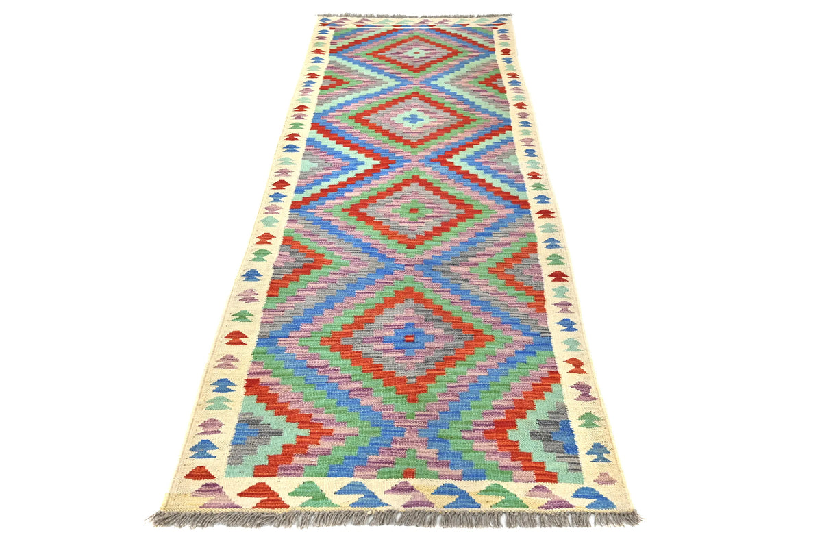 Maimana Kilim Afghan Runner Rug – Tribal Harmony