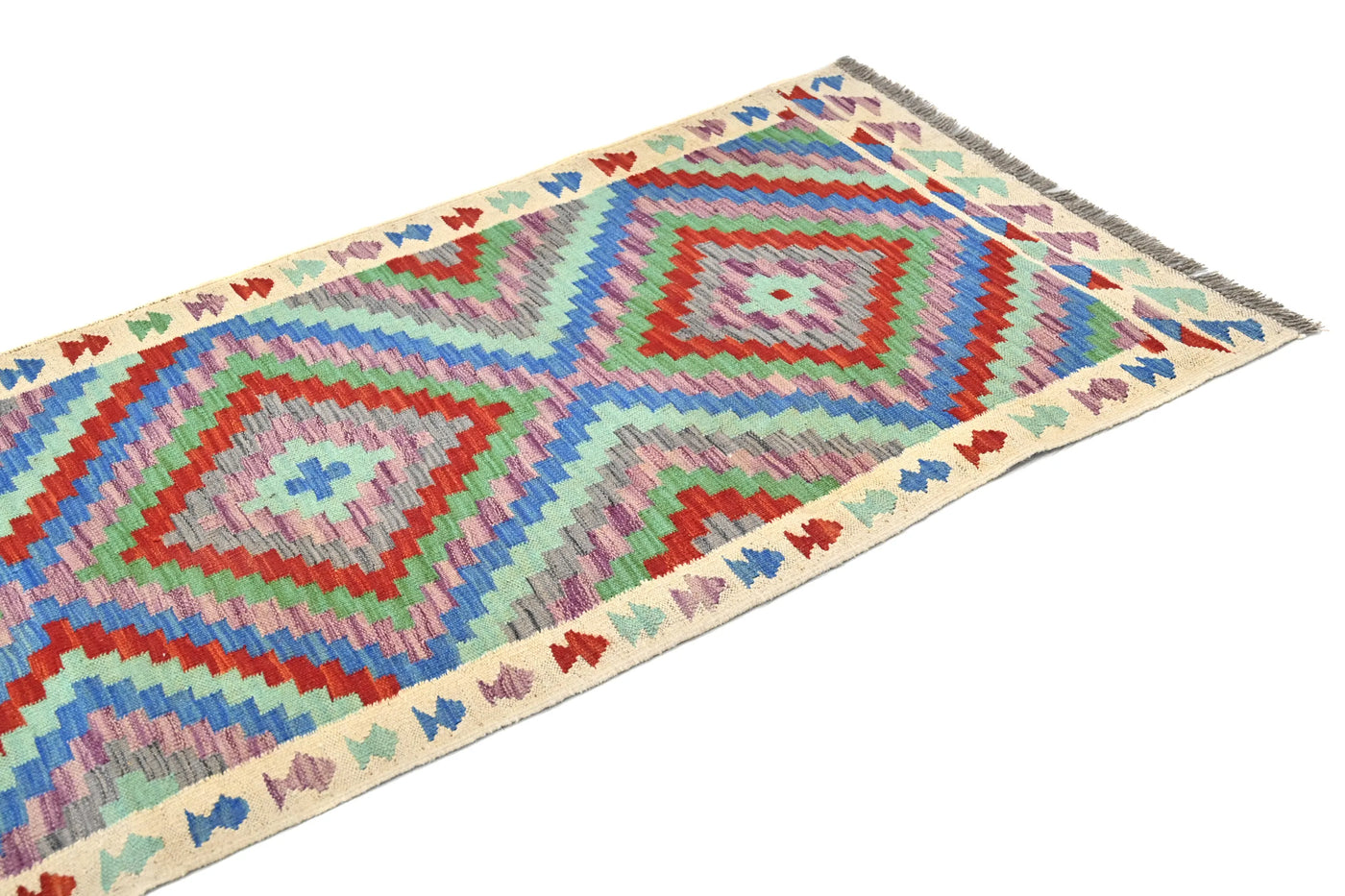 Maimana Kilim Afghan Runner Rug – Tribal Harmony