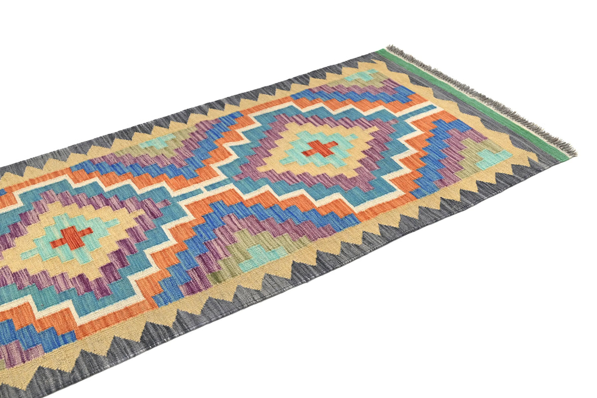 Maimana Kilim Afghan Runner Rug – Desert Meridian
