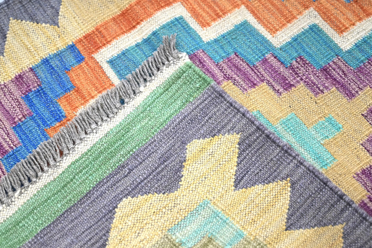 Maimana Kilim Afghan Runner Rug – Desert Meridian