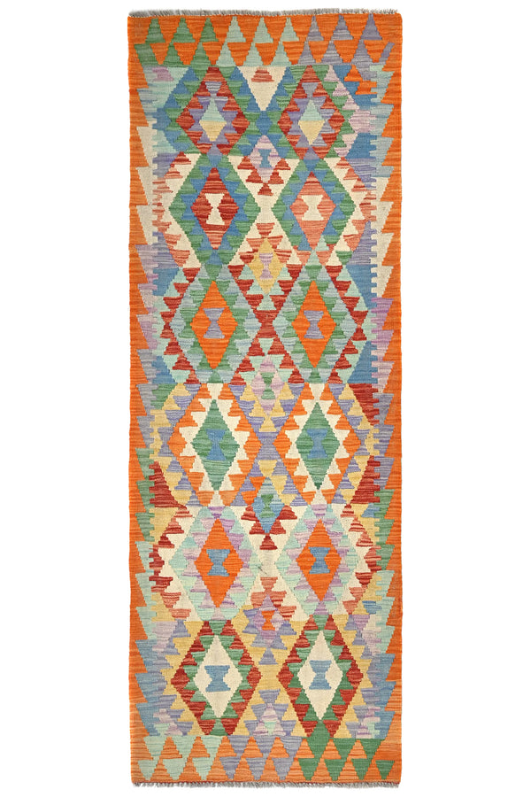 Maimana Kilim Afghan Rug – Saffron Zenith