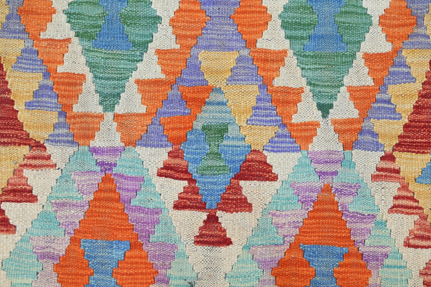Maimana Kilim Afghan Runner Rug – Saffron Zenith