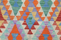 Maimana Kilim Afghan Rug – Saffron Zenith