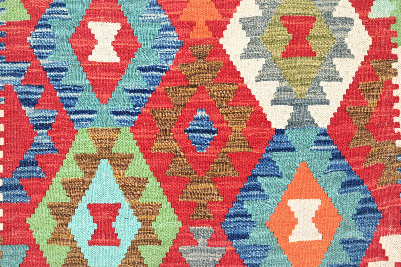 Maimana Kilim Afghan Runner Rug – Copper Ember