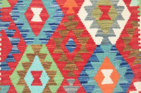 Maimana Kilim Afghan Rug – Copper Ember