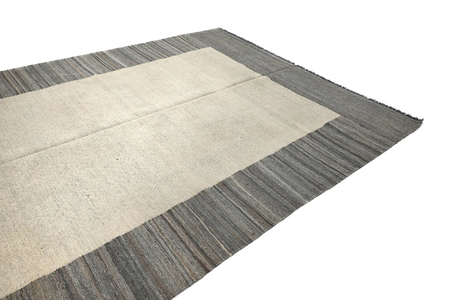 Kilim Afghan Rug – Ashen Frame