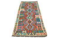 Maimana Kilim Afghan Rug – Crimson Medley